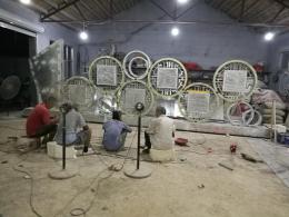 hj3009 不銹鋼核心價(jià)值觀(guān)雕塑_不銹鋼核心價(jià)值觀(guān)雕塑_濱州宏景雕塑有限公司