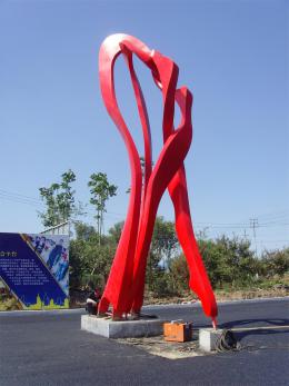 hj1729 不銹鋼雕塑—舞_青島國際服裝城不銹鋼雕塑、石雕、玻璃鋼雕塑_濱州宏景雕塑有限公司