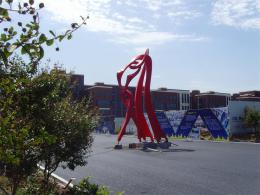 hj1733 不銹鋼雕塑—舞_青島國際服裝城不銹鋼雕塑、石雕、玻璃鋼雕塑_濱州宏景雕塑有限公司