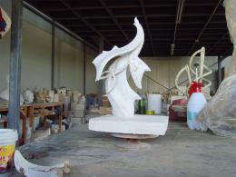 hj1748 不銹鋼雕塑—凌空之剪 小稿_青島國際服裝城不銹鋼雕塑、石雕、玻璃鋼雕塑_濱州宏景雕塑有限公司